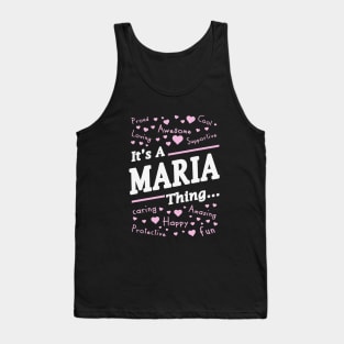 Proud Awesome Cool Loving Supportive Maria Thing Amazing Happy Fun Protective Caring Wife Tank Top